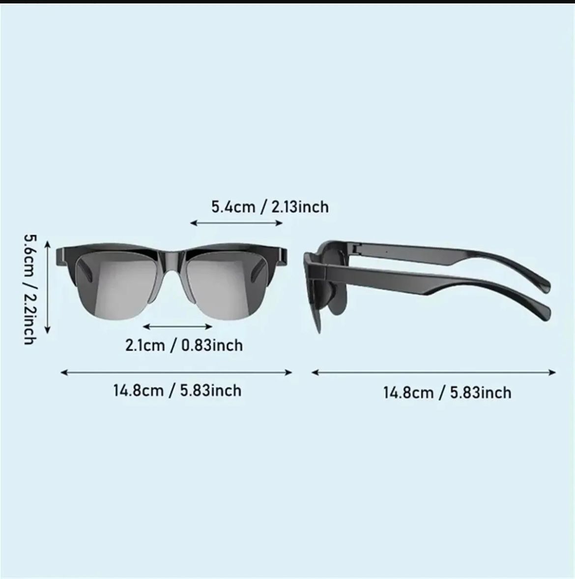 Gafas Inalambricas Iinteligentes Tactil