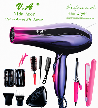 Hair Straightening and Manicure Drying Kit