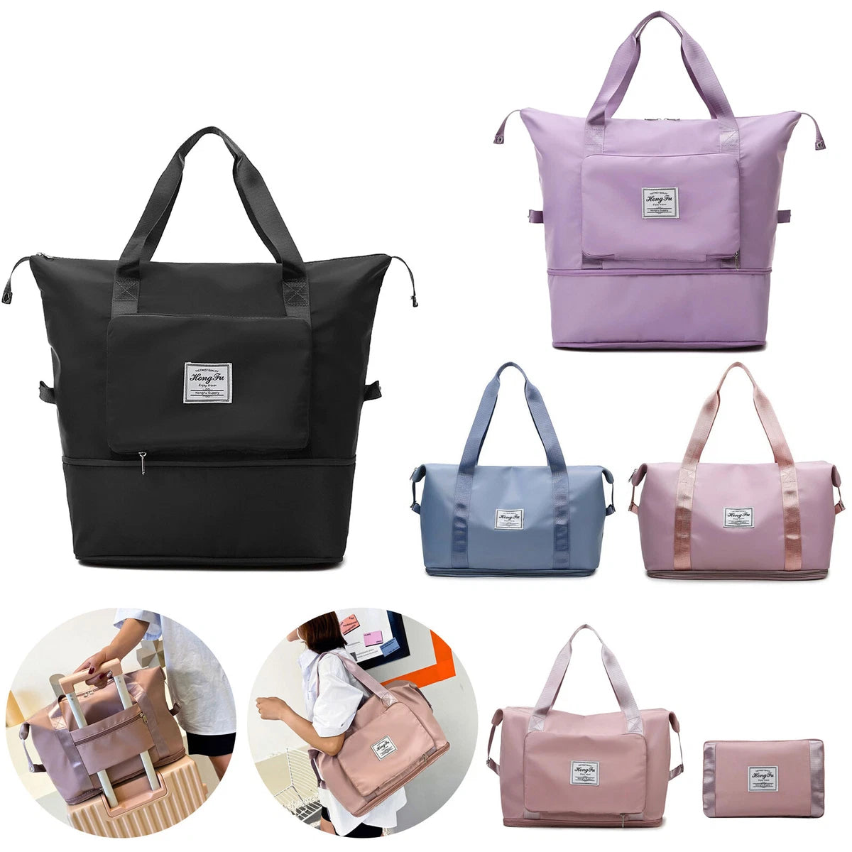 Bolso Viaje Plegable Mujer Amplio