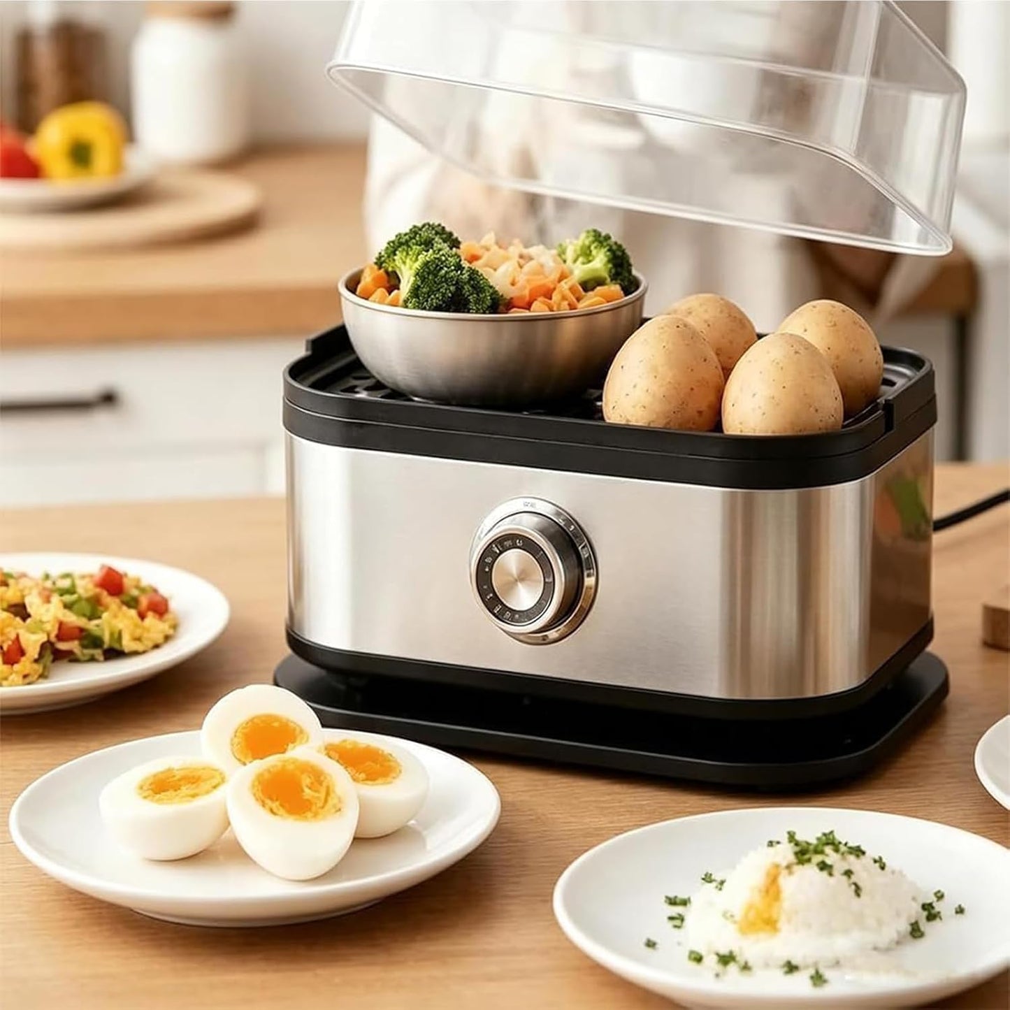 Cocedor Eléctrico Huevos Compacto