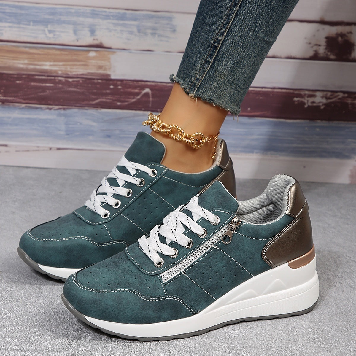 Women'S Shoes Zipper Sneakers