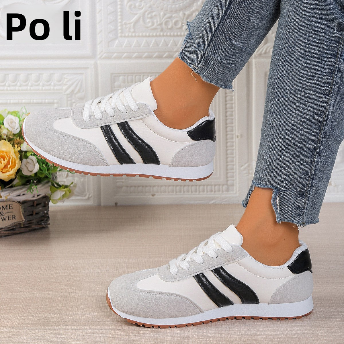 Casual Breathable White Shoes